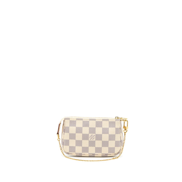 Louis Vuitton Mini Pochette Damier Azur Canvas GHW