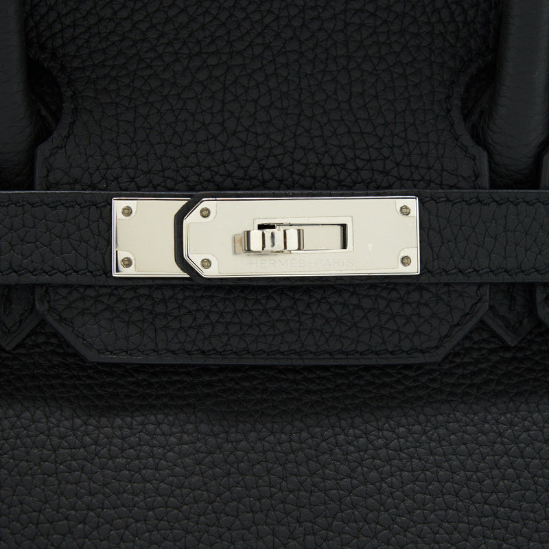 Hermes Birkin 30 Togo black SHW stamp A