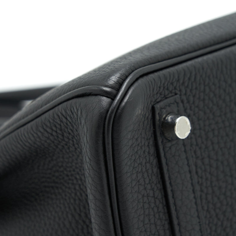 Hermes Birkin 30 Togo black SHW stamp A