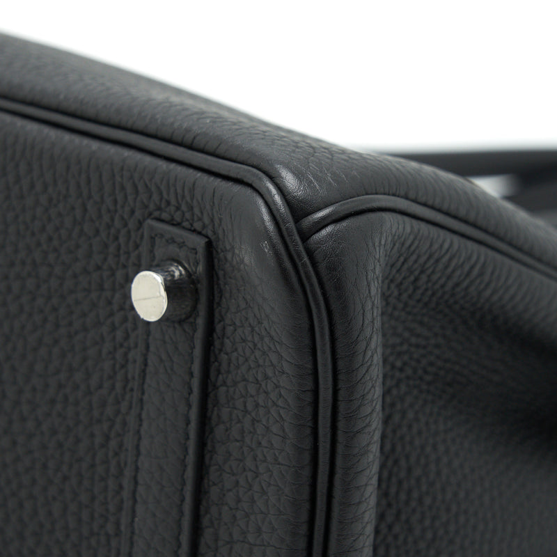 Hermes Birkin 30 Togo black SHW stamp A