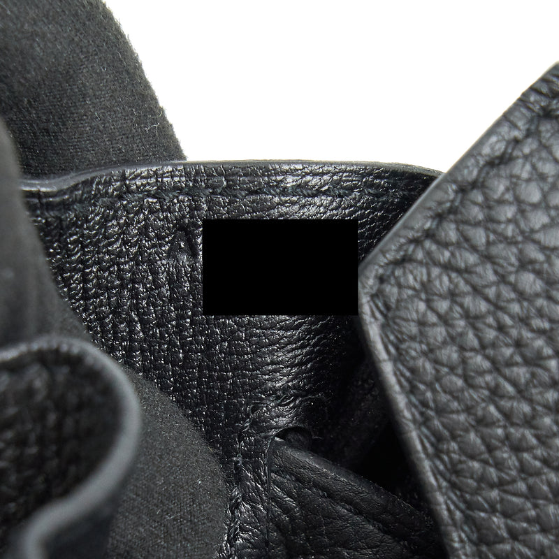 Hermes Birkin 30 Togo black SHW stamp A