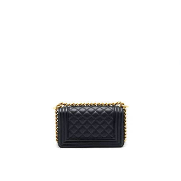 Chanel small boy Bag Calfskin Black with GHW serial27