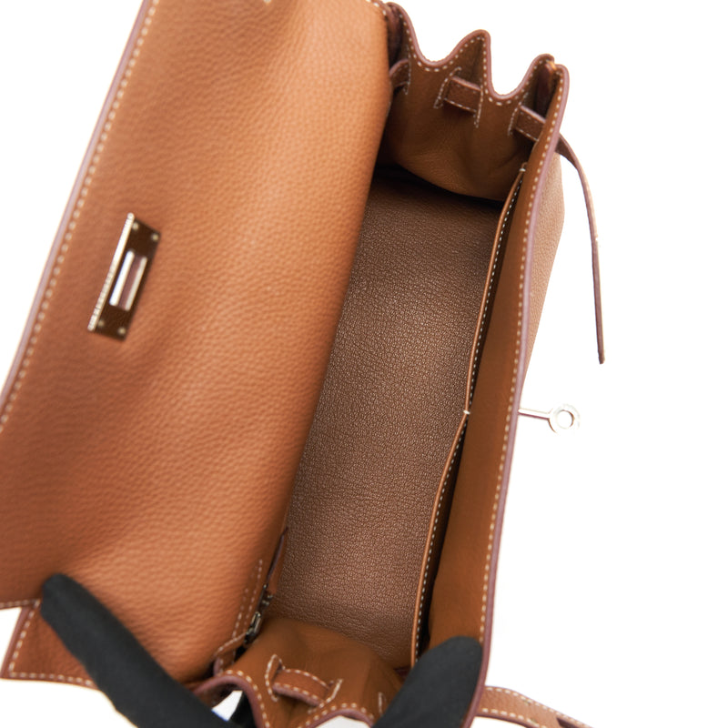 Hermes Kelly 28 Togo Gold SHW stamp X