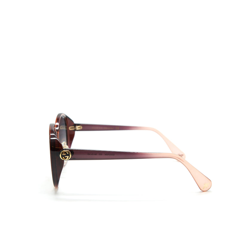 Gucci Sunglasses Dark Pink/ Brown