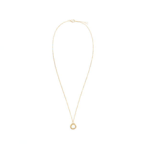 Cartier Trinity Necklace White Gold/Yellow Gold/Rose Gold With Dimond