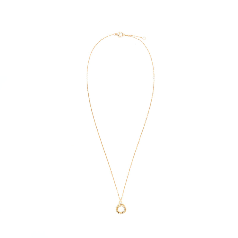 Cartier Trinity Necklace White Gold/Yellow Gold/Rose Gold With Dimond