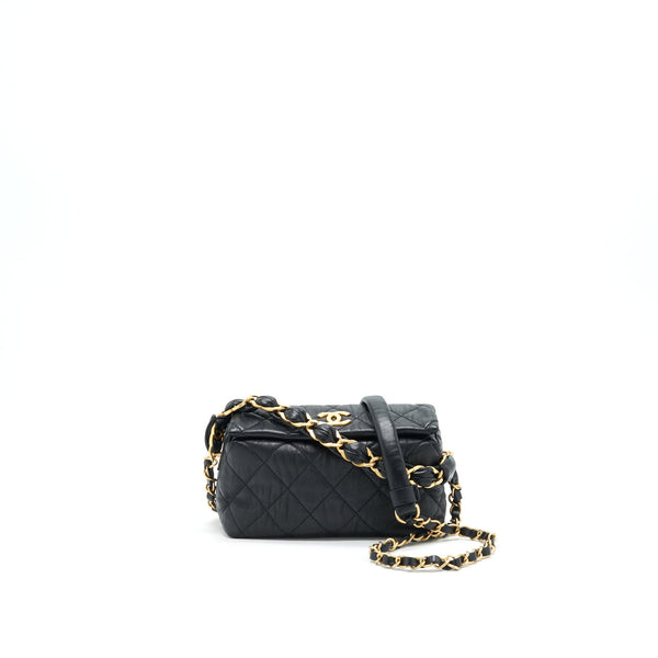 Chanel Small CC Wrapped Strap Bag Crumpled Lambskin