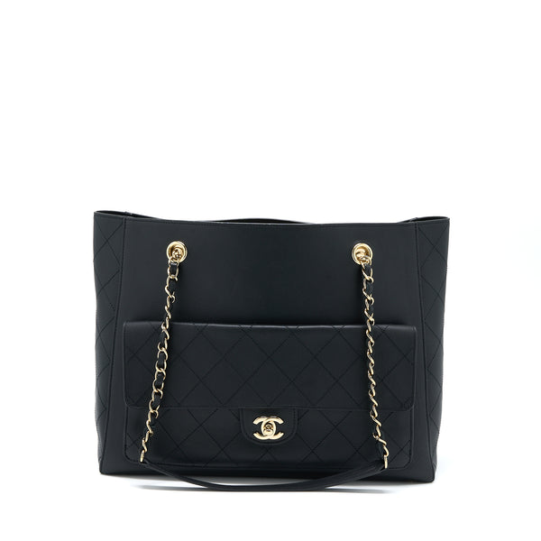 Chanel Tote Bag Lambskin Black LGHW