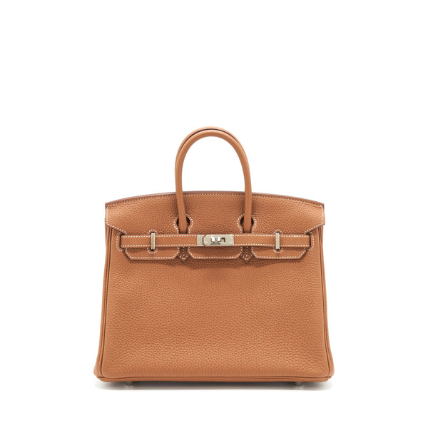 Hermes Birkin 25 Togo Gold SHW Stamp Y