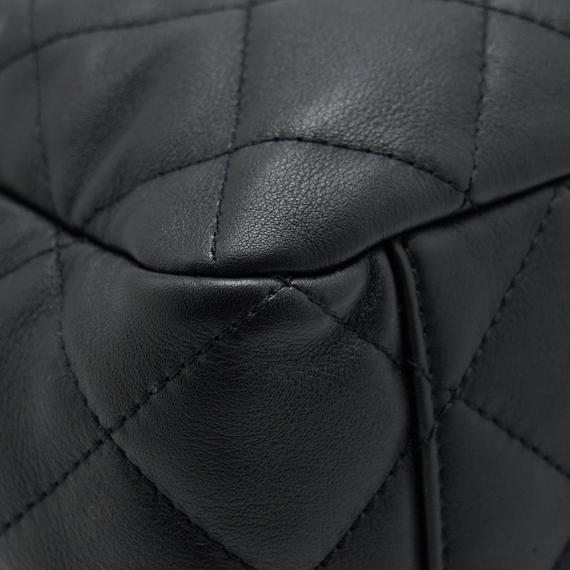 Chanel bucket bag quilted lambskin black LGHW