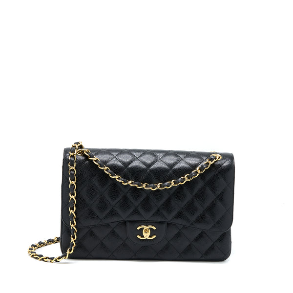 Chanel Jumbo Classic Double Flap Bag Caviar Black GHW