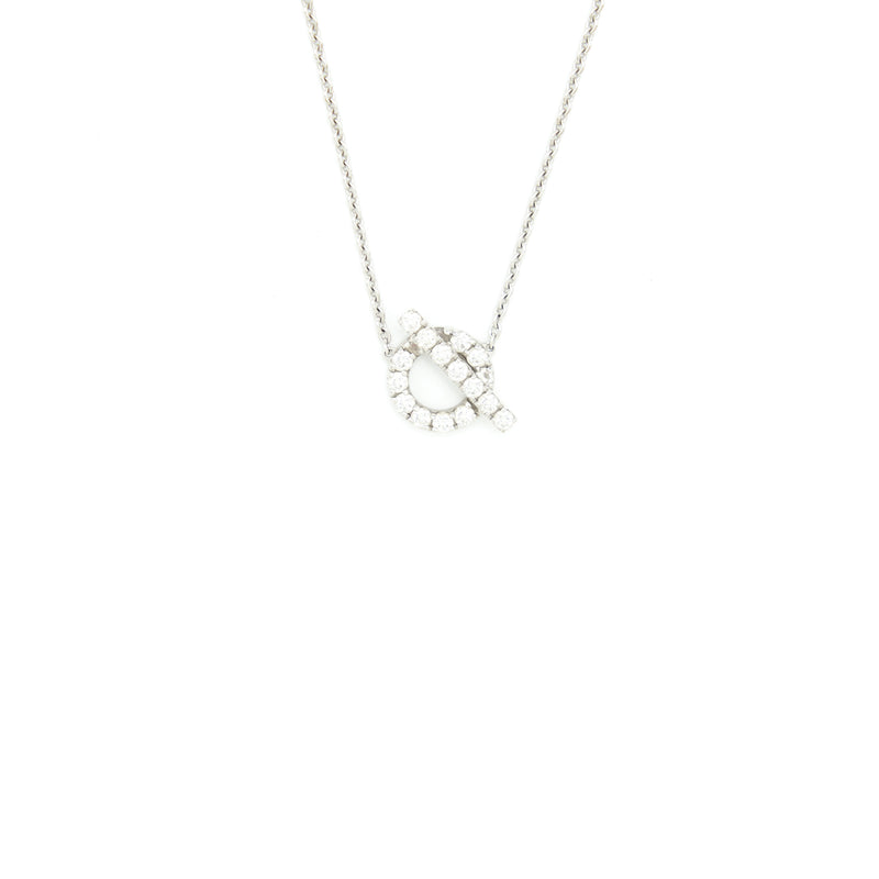 Hermes Finesse Pendant White Gold With Diamonds