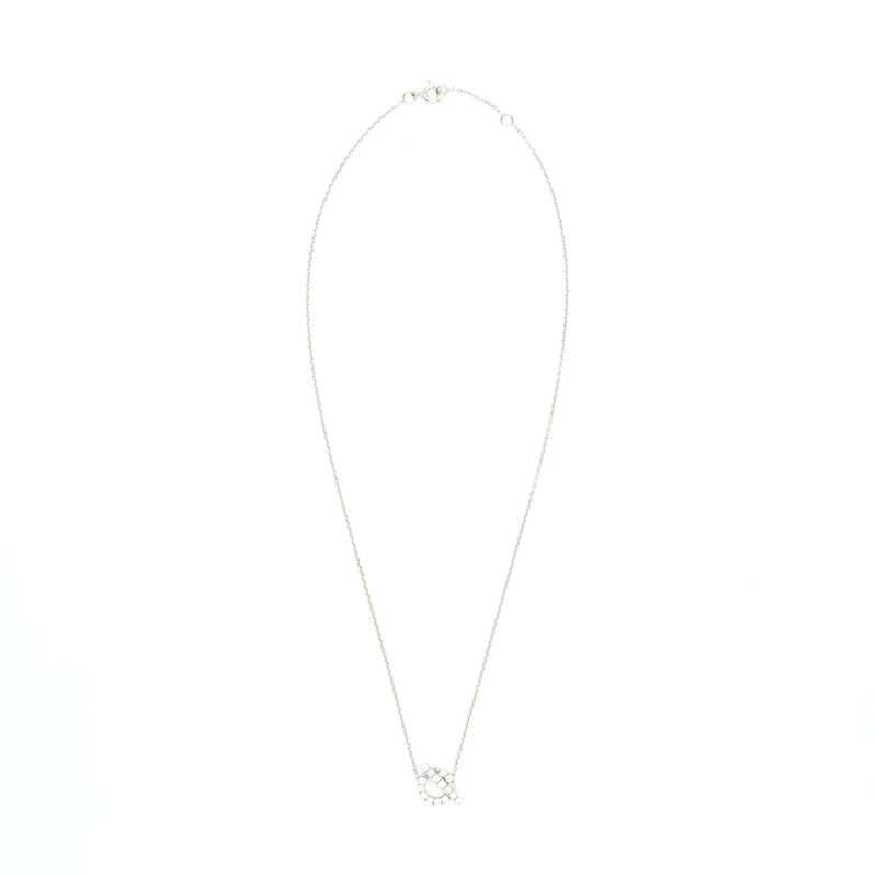 Hermes Finesse Pendant White Gold With Diamonds