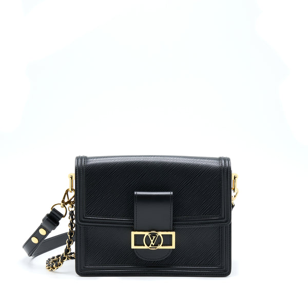 Louis Vuitton Dauphine MM Epi Black GHW