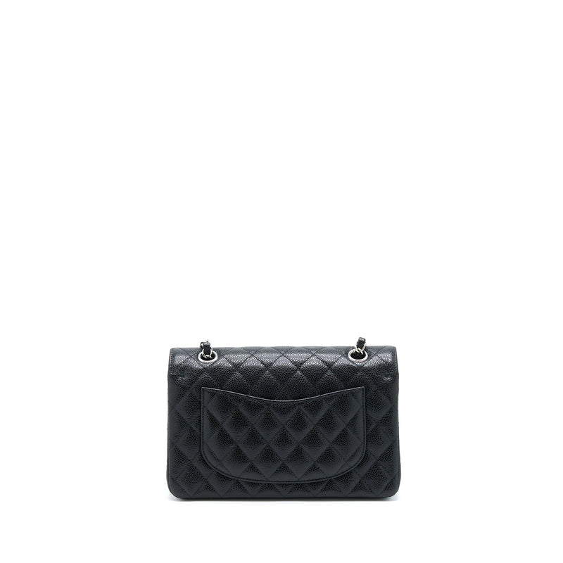 Chanel Small Classic Flap Bag Caviar Black SHW (Microchip)