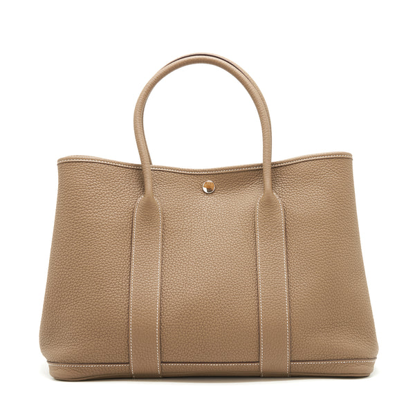 Hermes garden Party 36 etoupe SHW stamp C