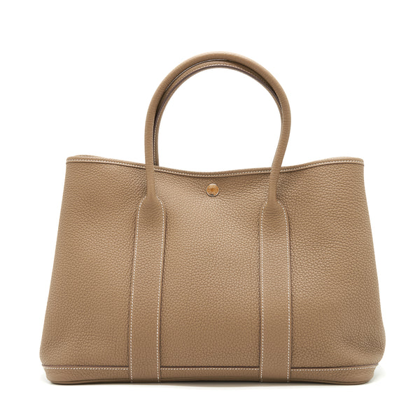 Hermes garden Party 36 etoupe SHW stamp C