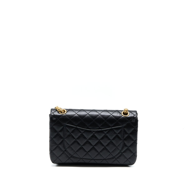 Chanel Small 2.55 Reissue Flap Bag Aged Calfskin Black Brushed GHW