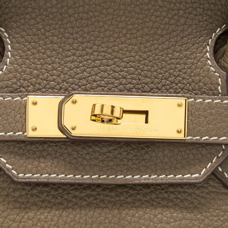 Hermes Birkin 30 Togo Etoupe GHW Stamp Square O