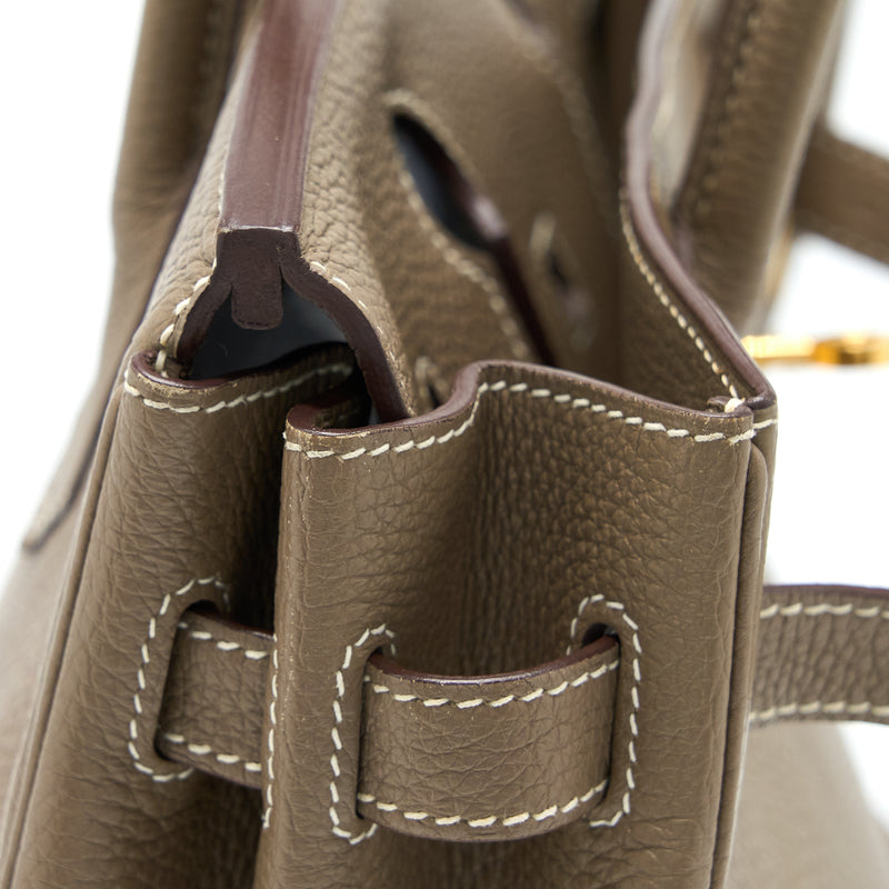 Hermes Birkin 30 Togo Etoupe GHW Stamp Square O