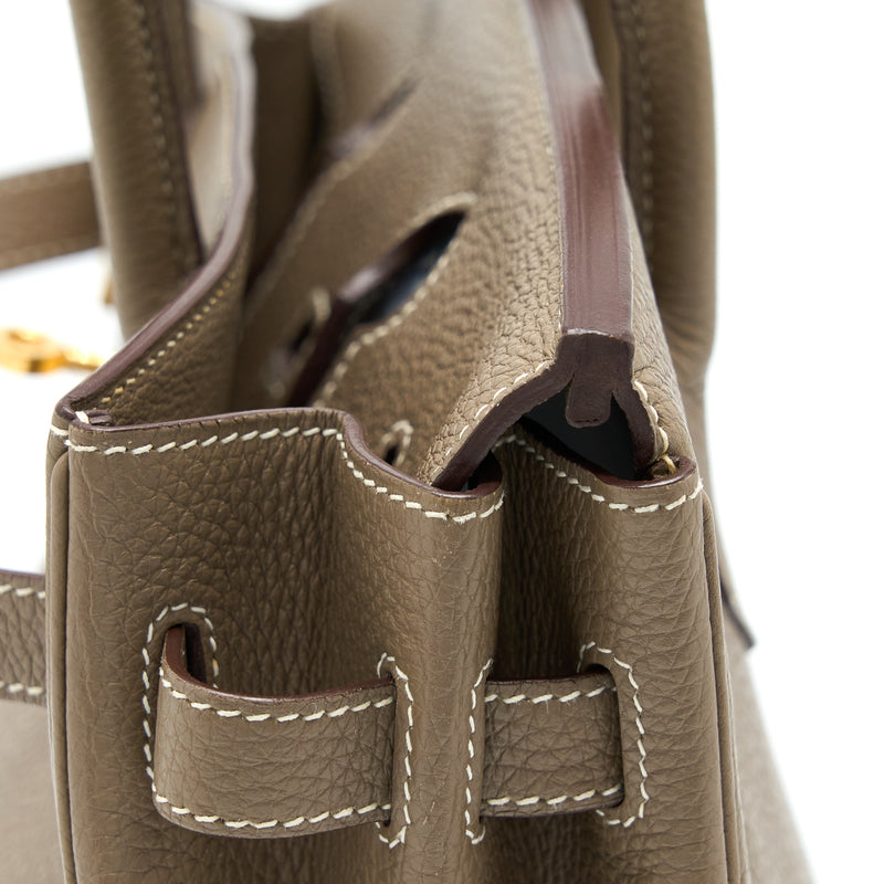Hermes Birkin 30 Togo Etoupe GHW Stamp Square O