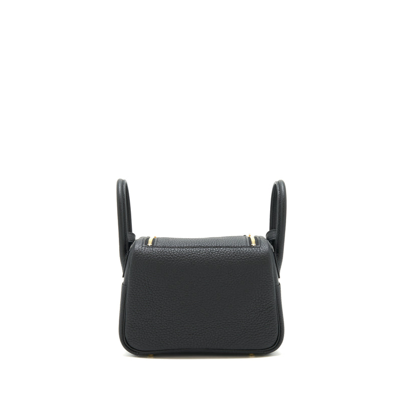 Hermes mini lindy black GHW stamp Z