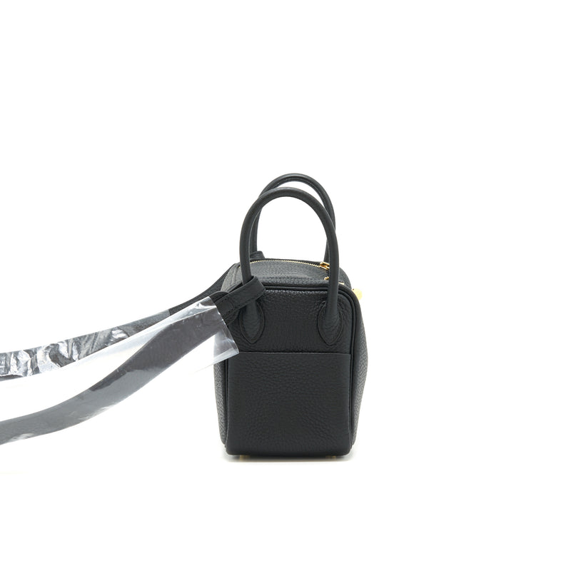 Hermes mini lindy black GHW stamp Z