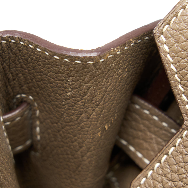 Hermes Birkin 30 Togo Etoupe GHW Stamp Square O