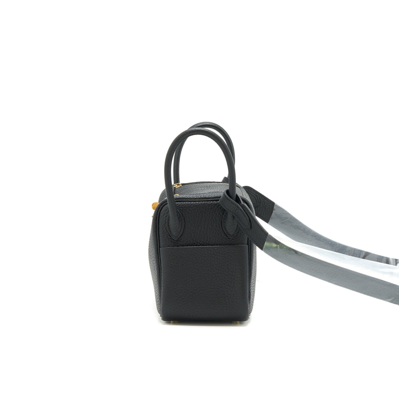 Hermes mini lindy black GHW stamp Z