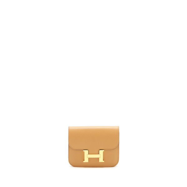 Hermes Constance Slim Epsom Biscuit GHW Stamp Z