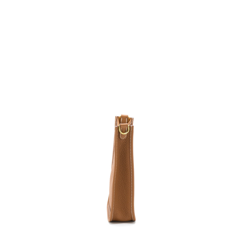 Hermes Mini Evelyne Clemence Gold GHW Stamp Z