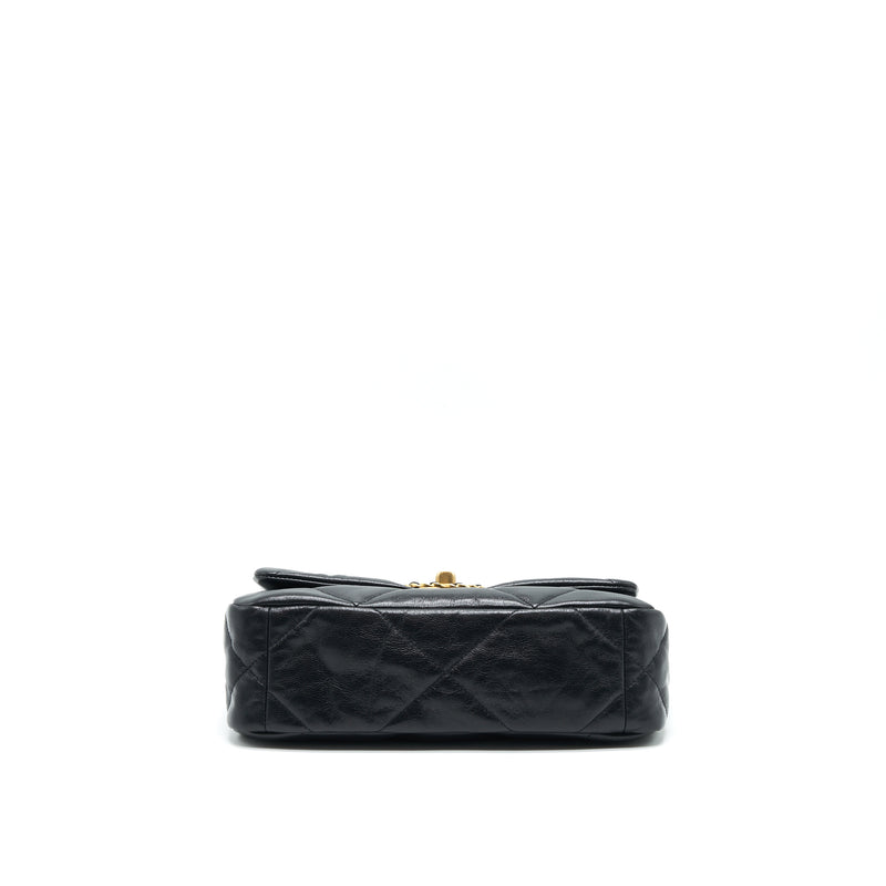 Chanel 19 Small in Black Goatskin Leather