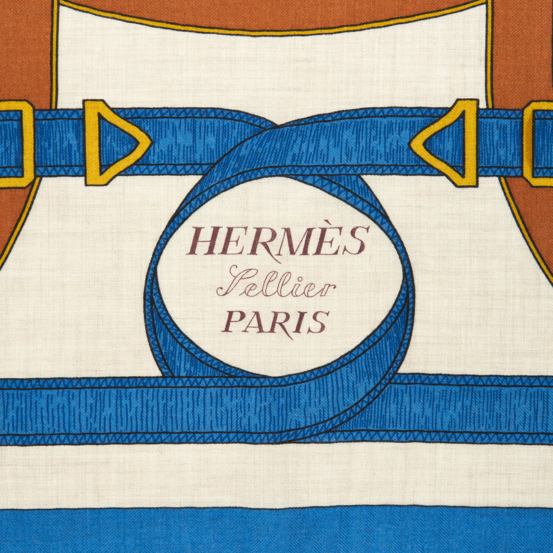 Hermes 140cm Cashmere Scarf Multicolour