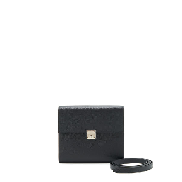 Hermes Clic 16 Wallet Epsom Black SHW stamp Y