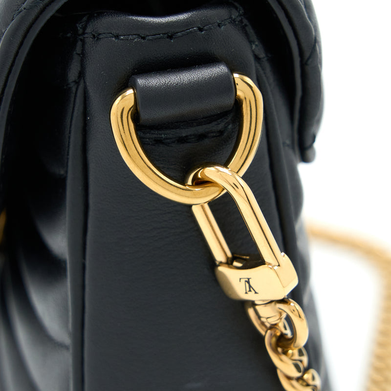 Preloved Louis Vuitton LV Black n Gold New Wave Multi Pochette