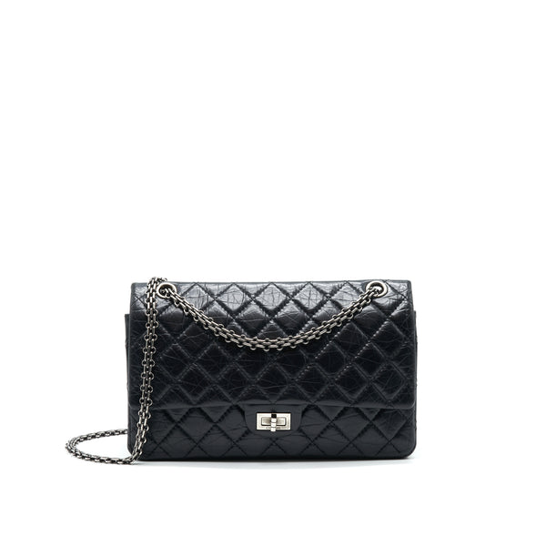 Chanel Reissue 226 in Black Ruthenium Silver Hardware