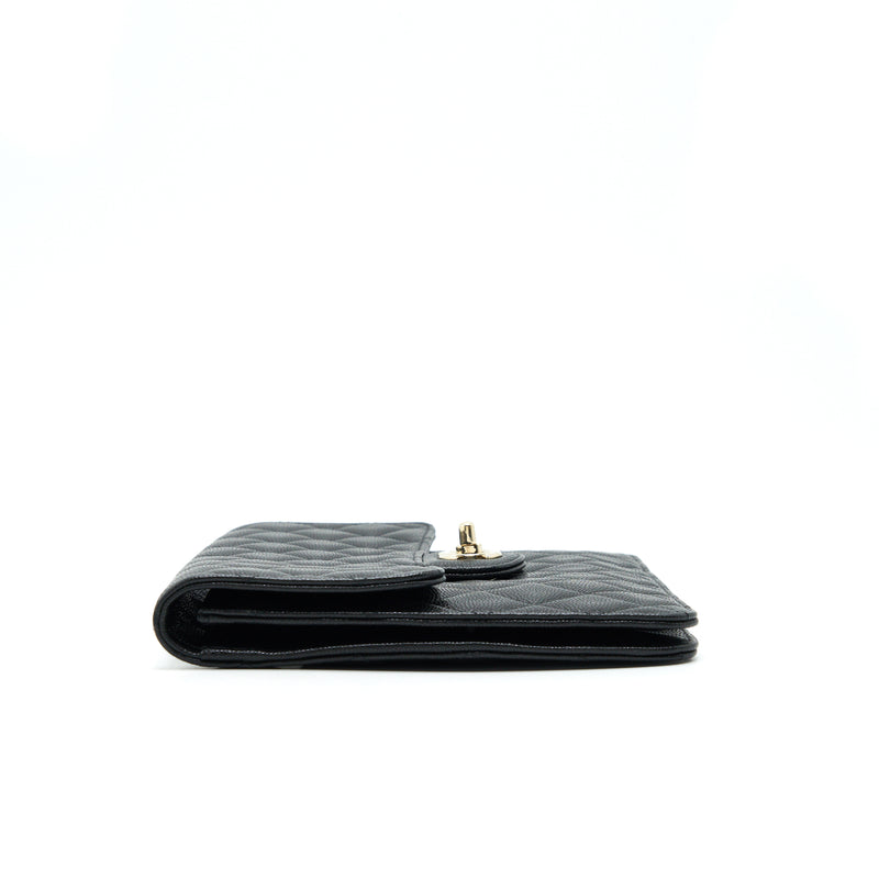 Chanel Flap Case Black Caviar LGHW