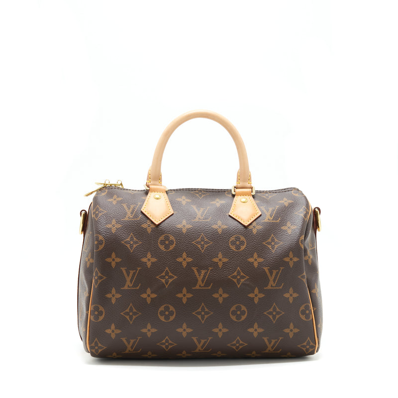 Authentic Louis Vuitton Speedy 25 Monogram Boston Handbag Purse 39065
