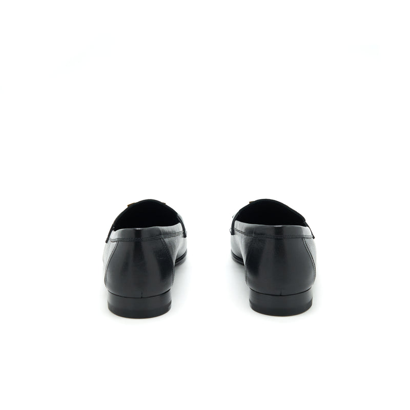 Hermes Size 38 Royal Loafer Black GHW