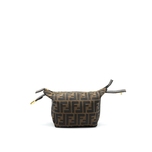 FENDI VINTAGE MINI COSMETIC BAG FF ZUCCA CANVAS