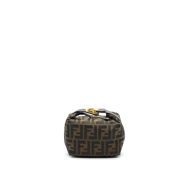 FENDI VINTAGE MINI COSMETIC BAG FF ZUCCA CANVAS