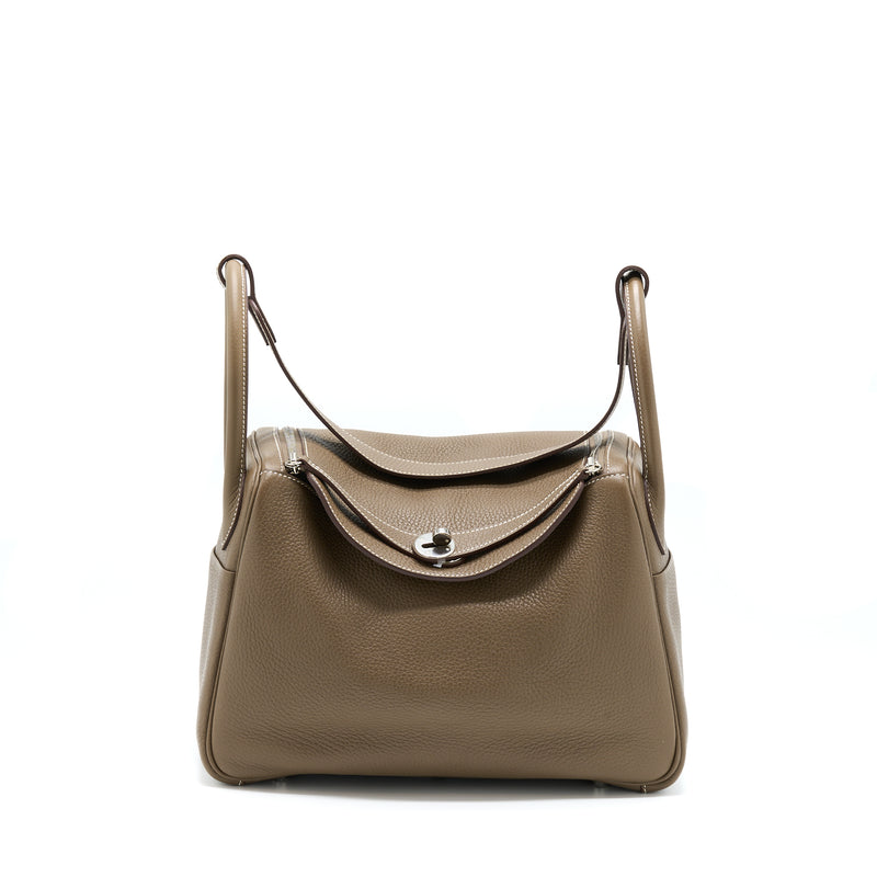Hermes Lindy 30 Clemence Etoupe SHW Stamp A