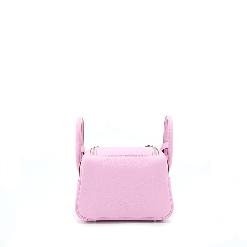 Hermes Mini Lindy Clemence X9 Mauve Sylvestre SHW Stamp U