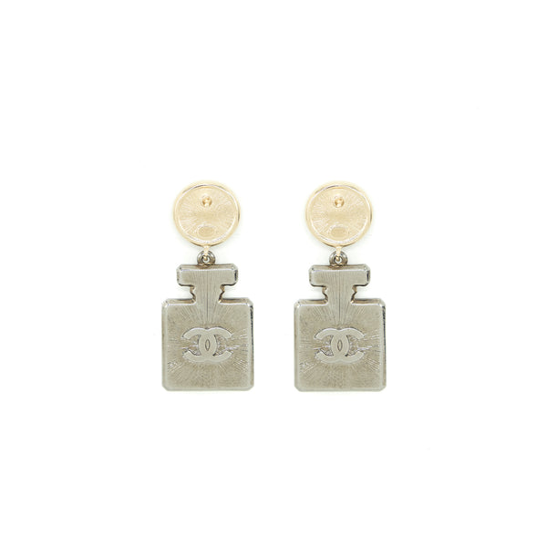 Chanel No.5 Perfume Bottle Crystal Drop Earrings LGHW