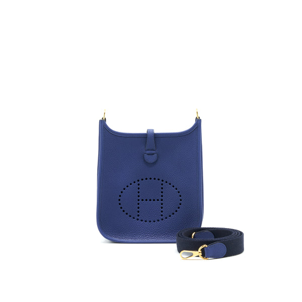 HERMÈS Sac Evelyne 16 Amazone Bleu Saphir / Bleu Indigo