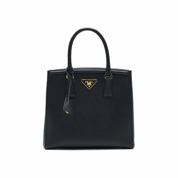 Prada Saffiano Lux Leather Tote Bag Nero
