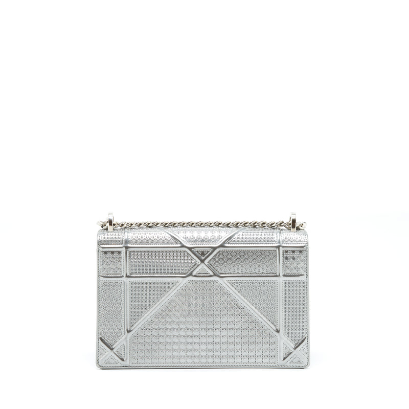 Dior Medium Diorama Metallic Sliver SHW