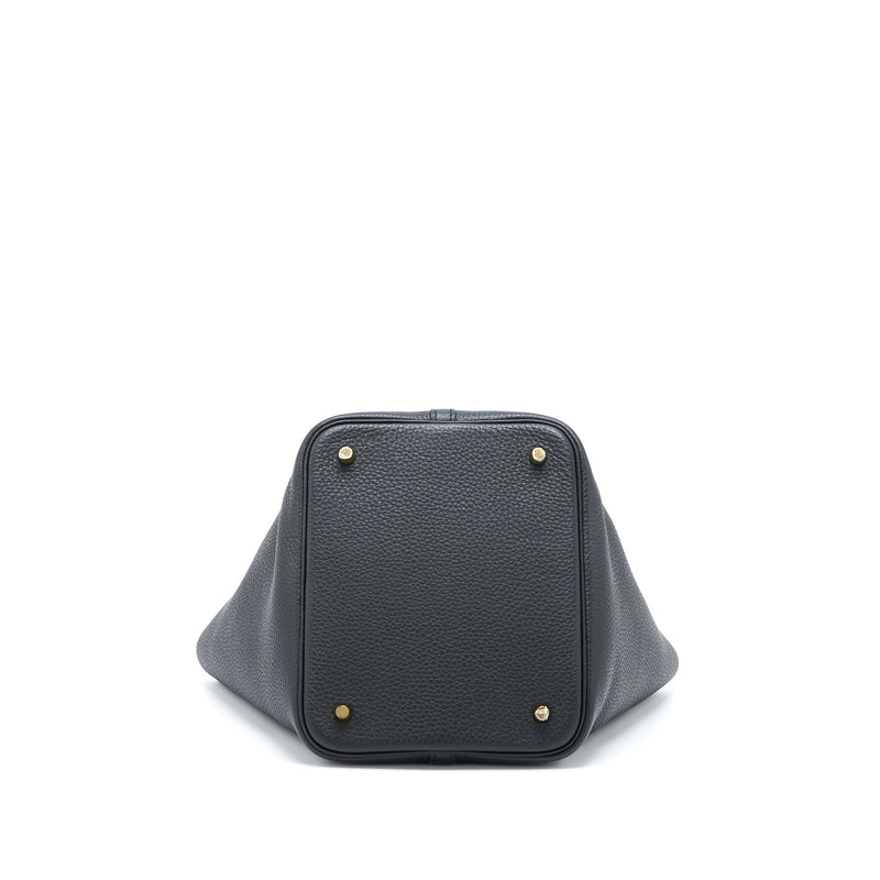 Hermes Picotin 22 Lock Bag Clemence Black GHW Stamp Z
