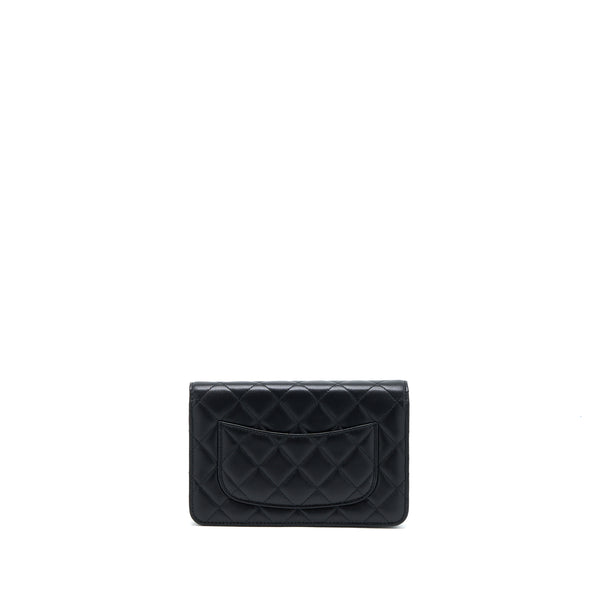 Chanel Classic Wallet on Chain Lambskin Black SHW (Microchip)