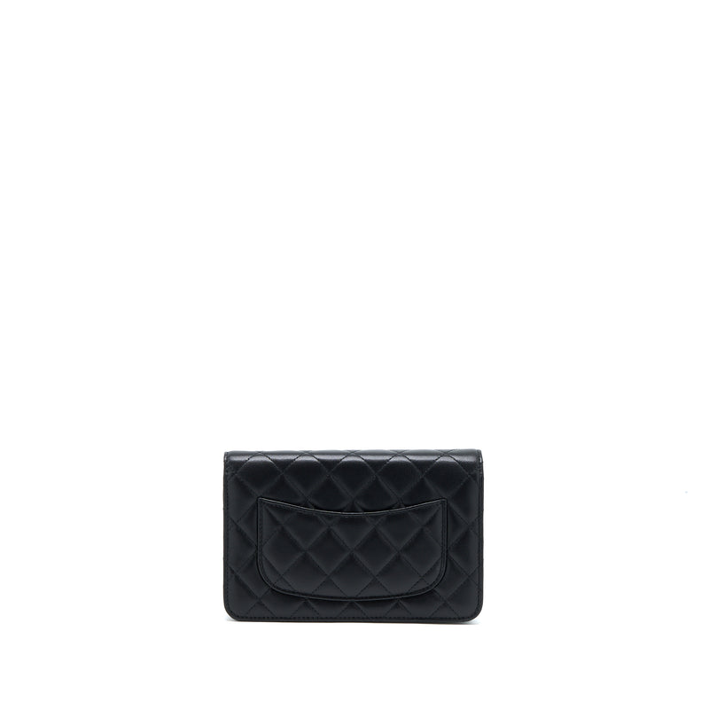 Chanel Classic Wallet on Chain Lambskin Black SHW (Microchip)